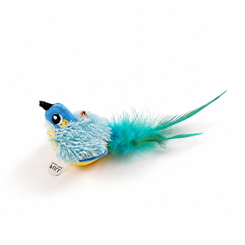 Wholesale Bird Design Catnip Squeaky Plush Feather Cat Toys