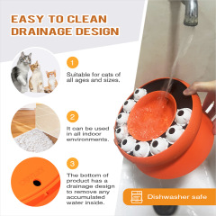 Wholesale Round Washable Food Feeder Cat Puzzle Toy