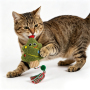 Wholesale Custom Logo Plush Catnip Christmas Cat Toy