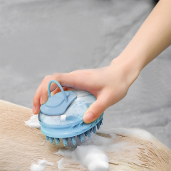 Manufacturer wholesale grooming tool cat pet dog bath brush blue green
