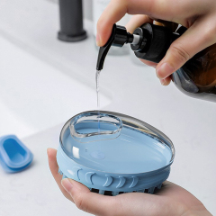 Manufacturer wholesale grooming tool cat pet dog bath brush blue green