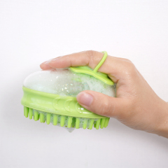 Manufacturer wholesale grooming tool cat pet dog bath brush blue green