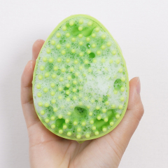 Manufacturer wholesale grooming tool cat pet dog bath brush blue green