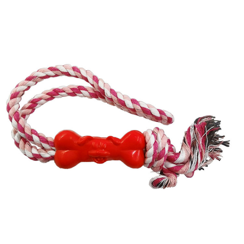 Manufacturer wholesale chew blue pet dog tpr cotton rope toys set