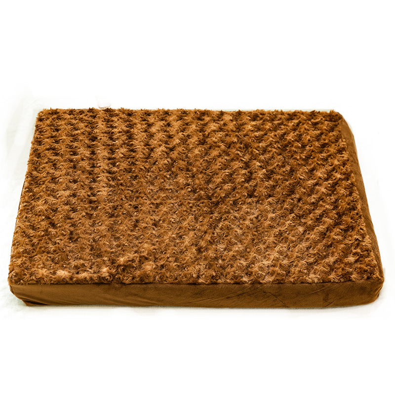 Manufacturer wholesale washable non-slip bottom short plush dog cushion bed