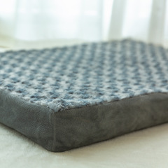 Manufacturer wholesale washable non-slip bottom short plush dog cushion bed