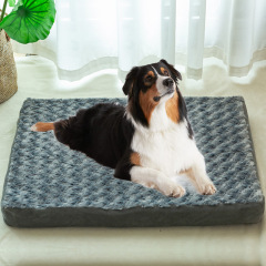 Manufacturer wholesale washable non-slip bottom short plush dog cushion bed