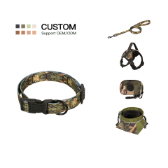 Manufacturer wholesale adjustable cheap pet product dog collar camouflage