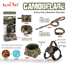Manufacturer wholesale adjustable cheap pet product dog collar camouflage