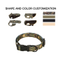 Manufacturer wholesale adjustable cheap pet product dog collar camouflage