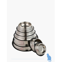 Manufacturer Wholesales custom logo non slip bottom dog pet bowl stainless steel