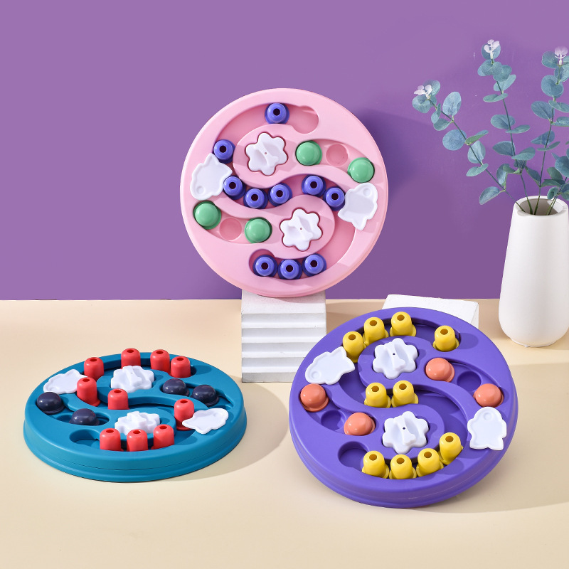 Manufacturer wholesale blue purple pink grey dog smart feeder toy
