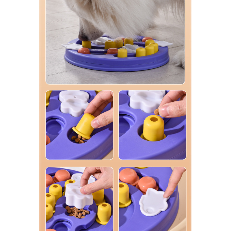 Manufacturer wholesale blue purple pink grey dog smart feeder toy