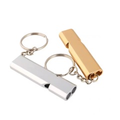 Manufacturer wholesale silver gold pet dog training metal whistle