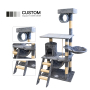 Manufacturer Wholesale Sisal Grey Pet Product Cat Tree Tower