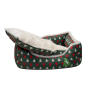 Manufacturer wholesale christmas tree design green dog blanket bed