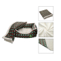 Manufacturer wholesale christmas tree design green dog blanket bed