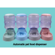 Blue food dispenser