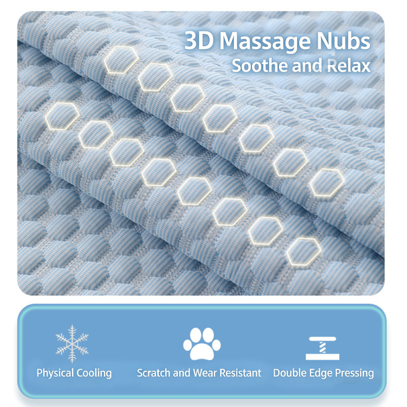Wholesale Custom Logo Pet Product Breathable Cat Dog Cooling Mat