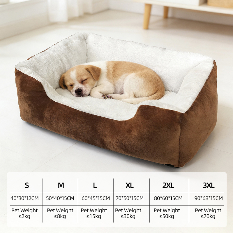 Manufacturer Wholesale Custom Logo Plush Comfortable Anti-slip Bottom Cat Dog Bed Calming