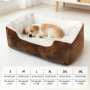Manufacturer Wholesale Custom Logo Plush Comfortable Anti-slip Bottom Cat Dog Bed Calming
