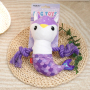 Manufacturer wholesale mermaid shape short plush squeaky dog chewing toy
