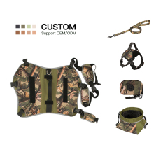 Manufacturer wholesale custom logo camouflage dog harness pet accessories