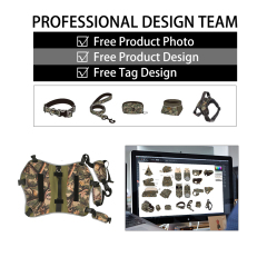 Manufacturer wholesale custom logo camouflage dog harness pet accessories