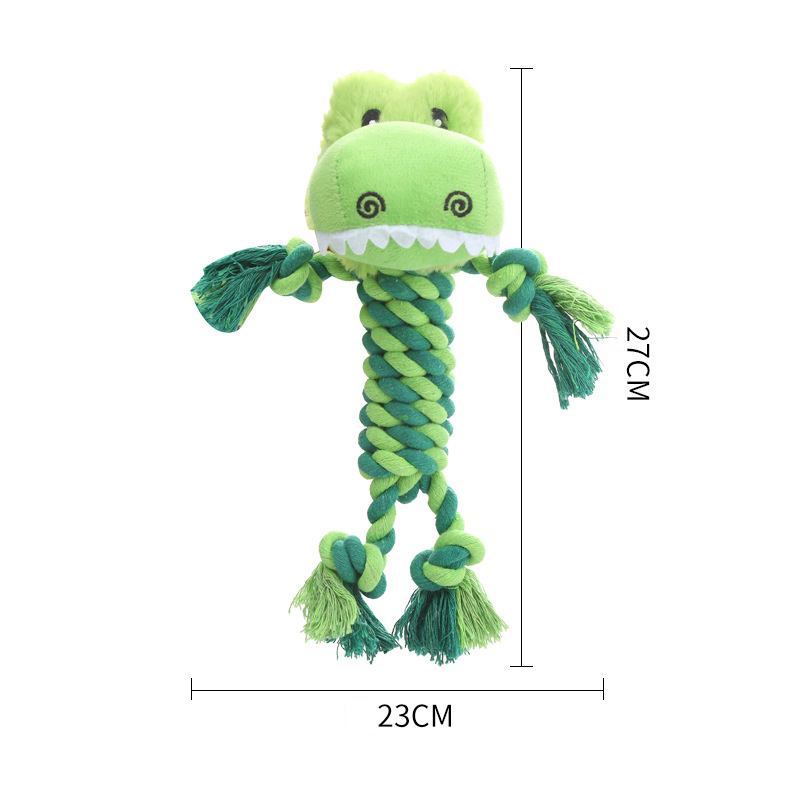 Wholesale Cute Design Chew Squeaky Pet Dog Plush Rope Toys