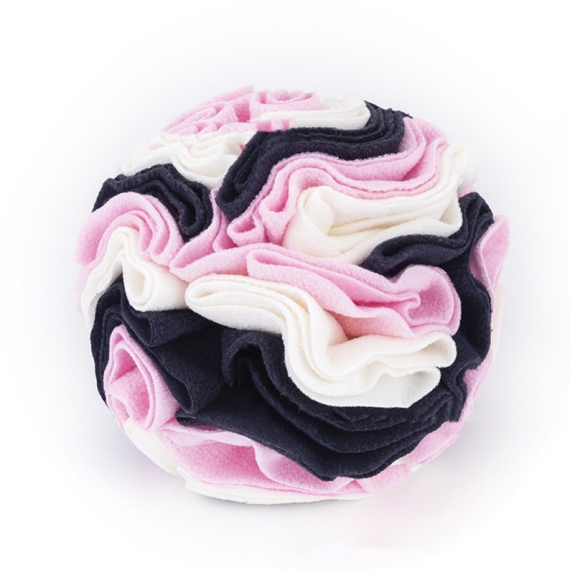 Manufacturer wholesale multi-colors chew dog snuffle plush ball toy