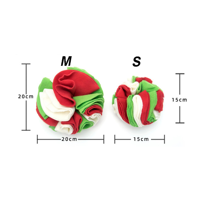 Manufacturer wholesale multi-colors chew dog snuffle plush ball toy