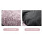 Manufacturer wholesale memory foam pink grey warm dog plush cushion bed