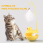 Wholesale Detachable Feather Interactive Pet Supplier Cat Tumbler Toy