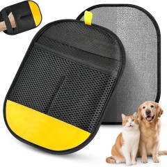 Wholesale Leather Yellow Dog Cat Pet Hair Remover Glove