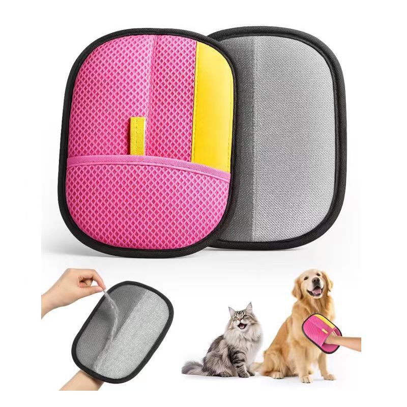 Wholesale Leather Yellow Dog Cat Pet Hair Remover Glove