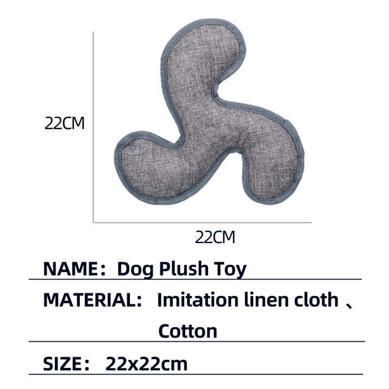 Manufacturer Wholesale Custom Logo Grey Dog Chew Toy