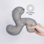 Manufacturer Wholesale Custom Logo Grey Dog Chew Toy