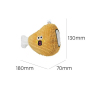 Wholesale Custom Logo Cute Squeaky Cat Toy Plush