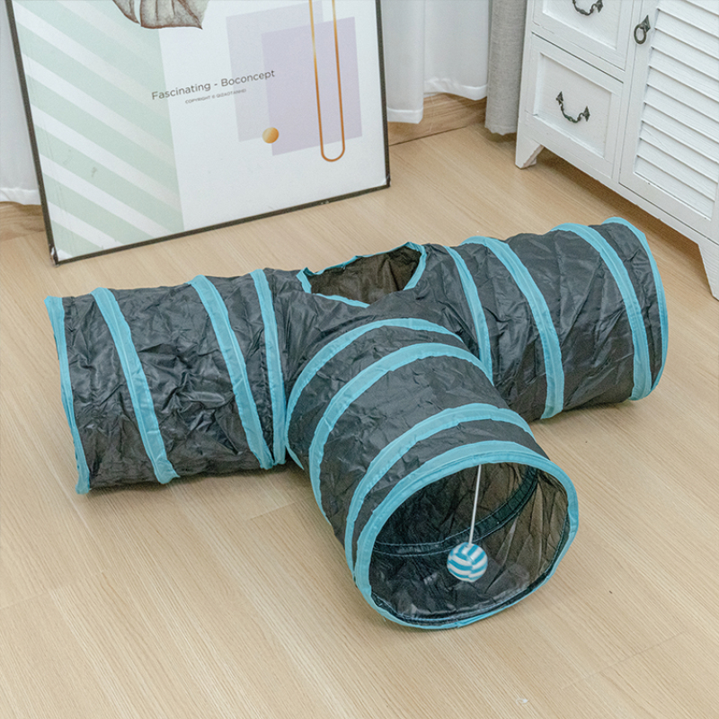 Manufacturer wholesale foldable cat tunnel three design