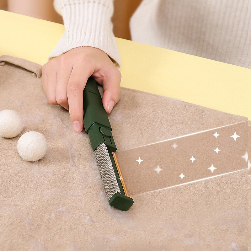 Manufacturer wholesale portable pet hair remover yellow green pink