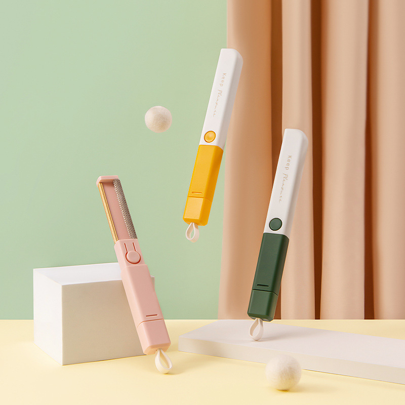 Manufacturer wholesale portable pet hair remover yellow green pink