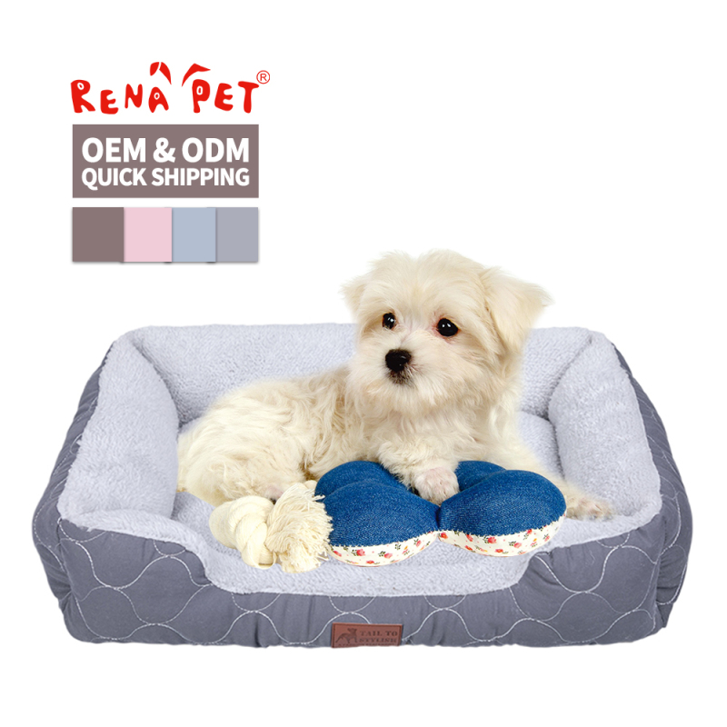 Wholesale Manufacturer Custom Logo Plush Pet Product Pet Dog Bed Accessories