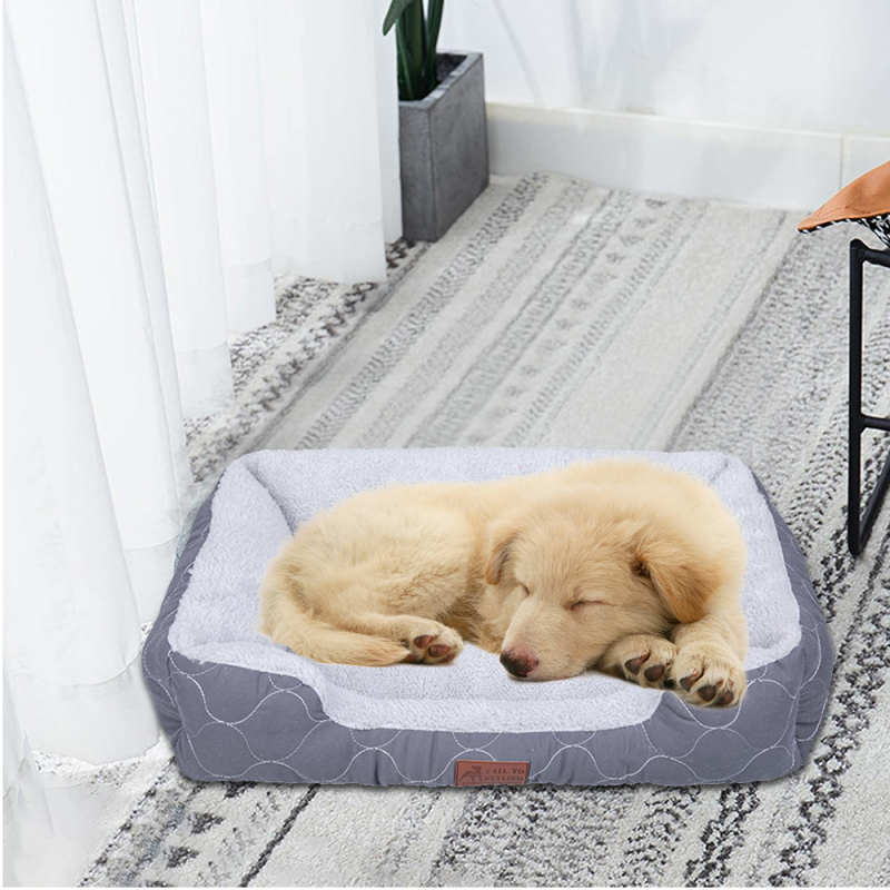Wholesale Manufacturer Custom Logo Plush Pet Product Pet Dog Bed Accessories