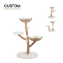 Manufacturer Wholesale Rattan Weaving Natural Cat Tree Real Wood