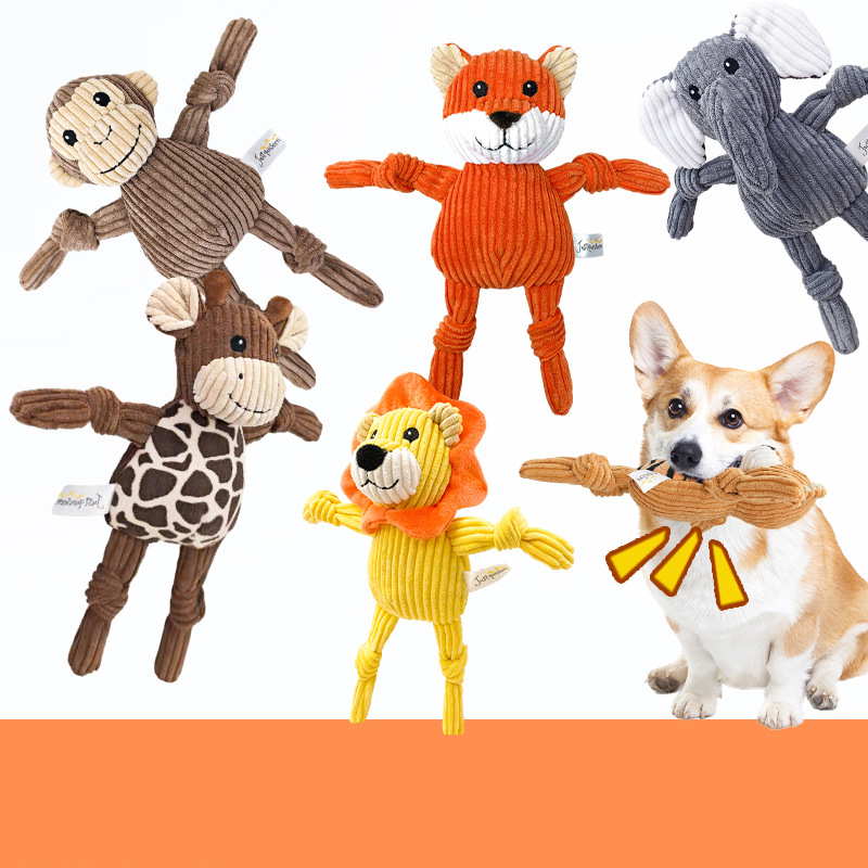 Manufacturer wholesale chewing animal design dog plush toys