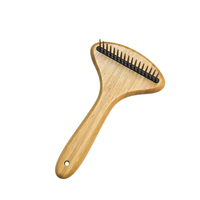 Manufacturer wholesale wood pet dog brush bamboo