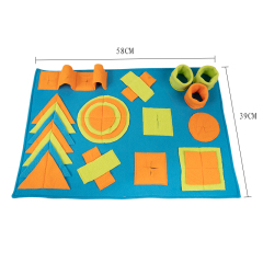 Manufacturer wholesale foldable blue beige dog snuffle training feed mats