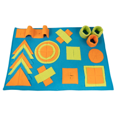 Manufacturer wholesale foldable blue beige dog snuffle training feed mats