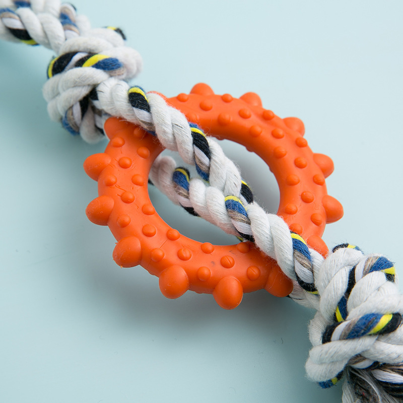 Manufacturer wholesale bite resistence chew dog rope tpr toys