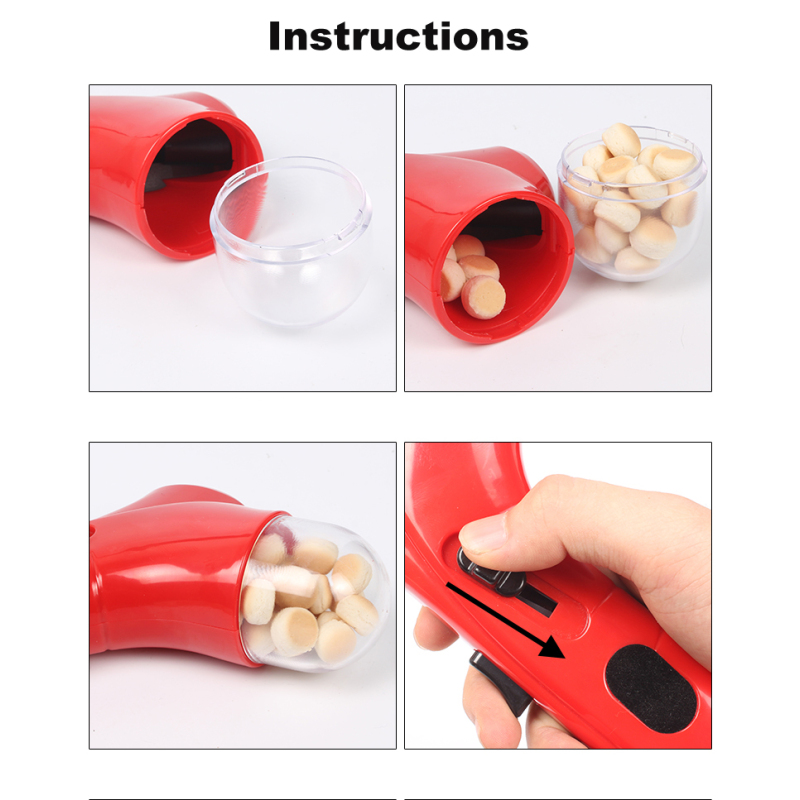 wholesale manufacturer automatic plastic training thrower treat pet food catapult dog food launcher